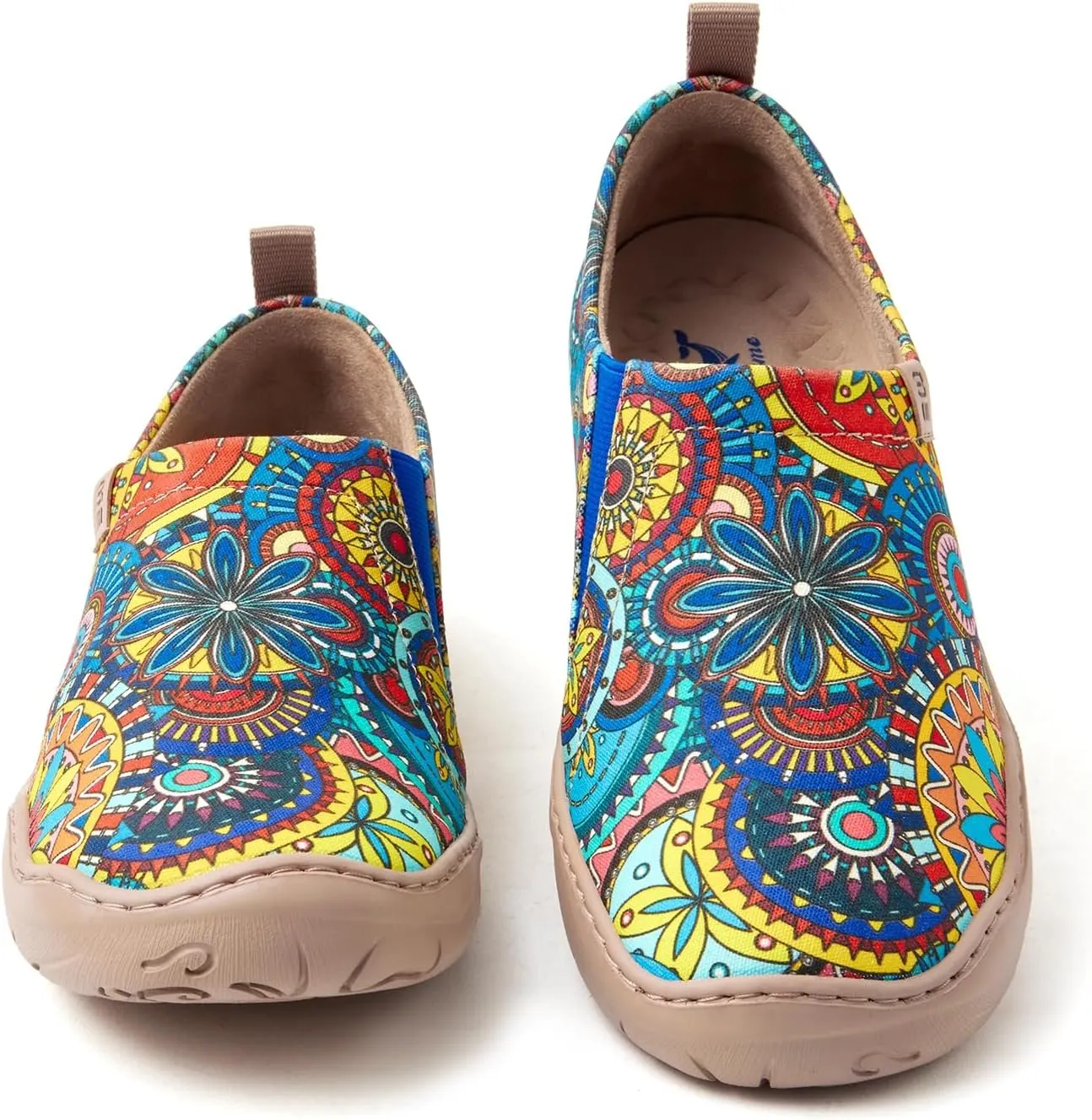 Womens Shoes Casual Loafers Art Painted Sneakers Canvas Slip-On Shoes