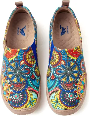 Womens Shoes Casual Loafers Art Painted Sneakers Canvas Slip-On Shoes