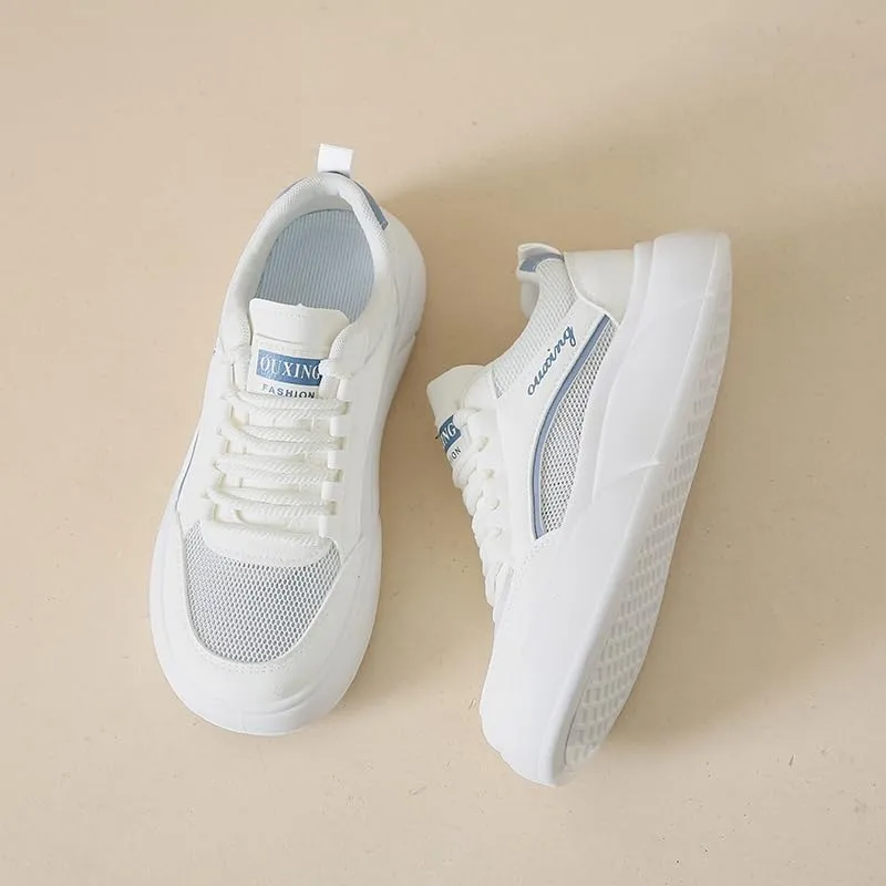 Women's Skateboard Shoes Running Lightweight Tennis Shoes Non Slip Gym Workout Breathable Mesh Walking Sneakers