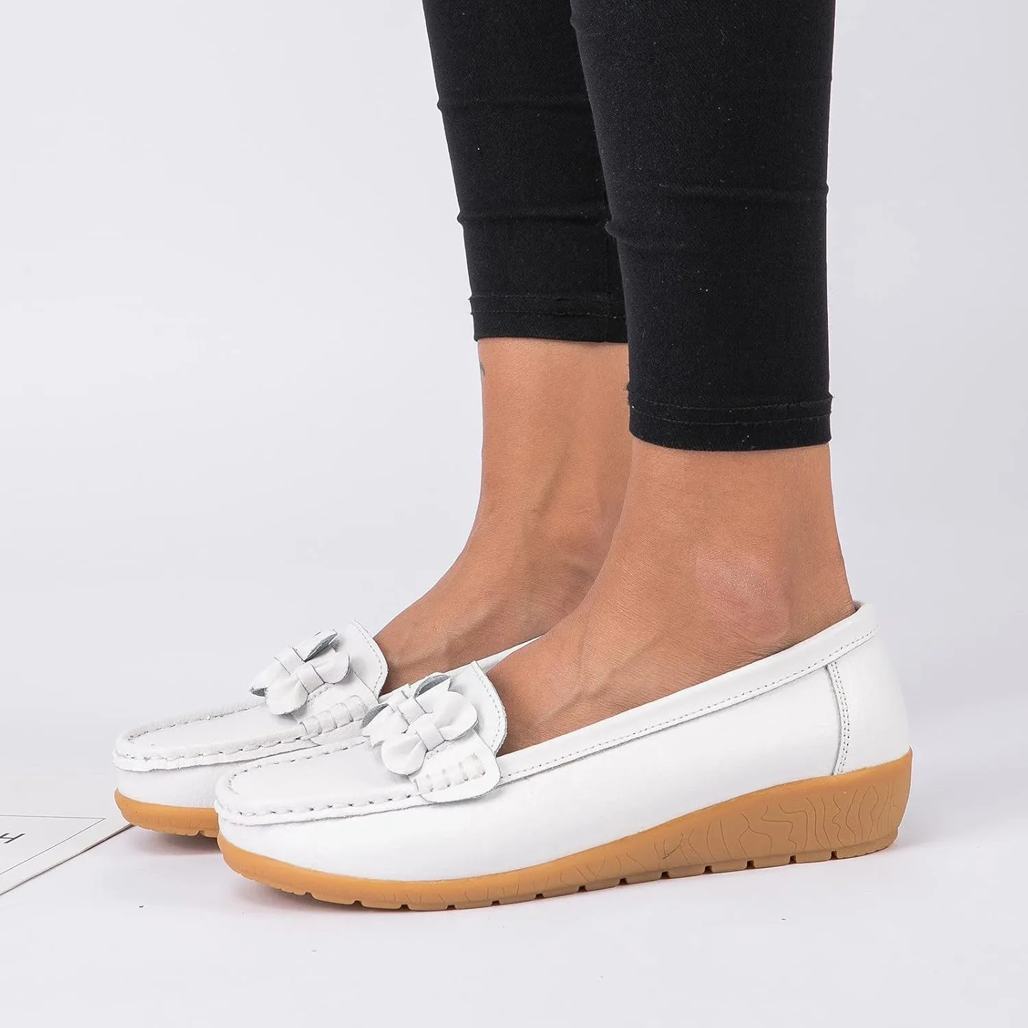Womens Slip On Loafers Comfort Orthopedic Loafers Arch Support Sneakers Casual Walking Shoes Dressy Business Shoes