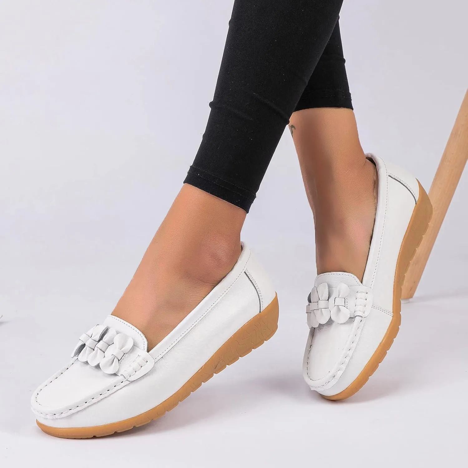 Womens Slip On Loafers Comfort Orthopedic Loafers Arch Support Sneakers Casual Walking Shoes Dressy Business Shoes