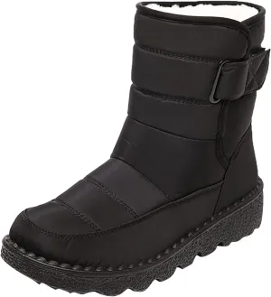 Womens Snow Boots Warm Fur Lined Winter Boots Waterproof Non Slip Ankle Boot Comfortable Walking Shoes for Women
