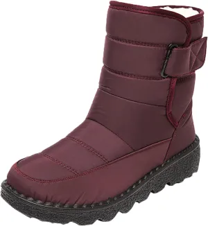 Womens Snow Boots Warm Fur Lined Winter Boots Waterproof Non Slip Ankle Boot Comfortable Walking Shoes for Women