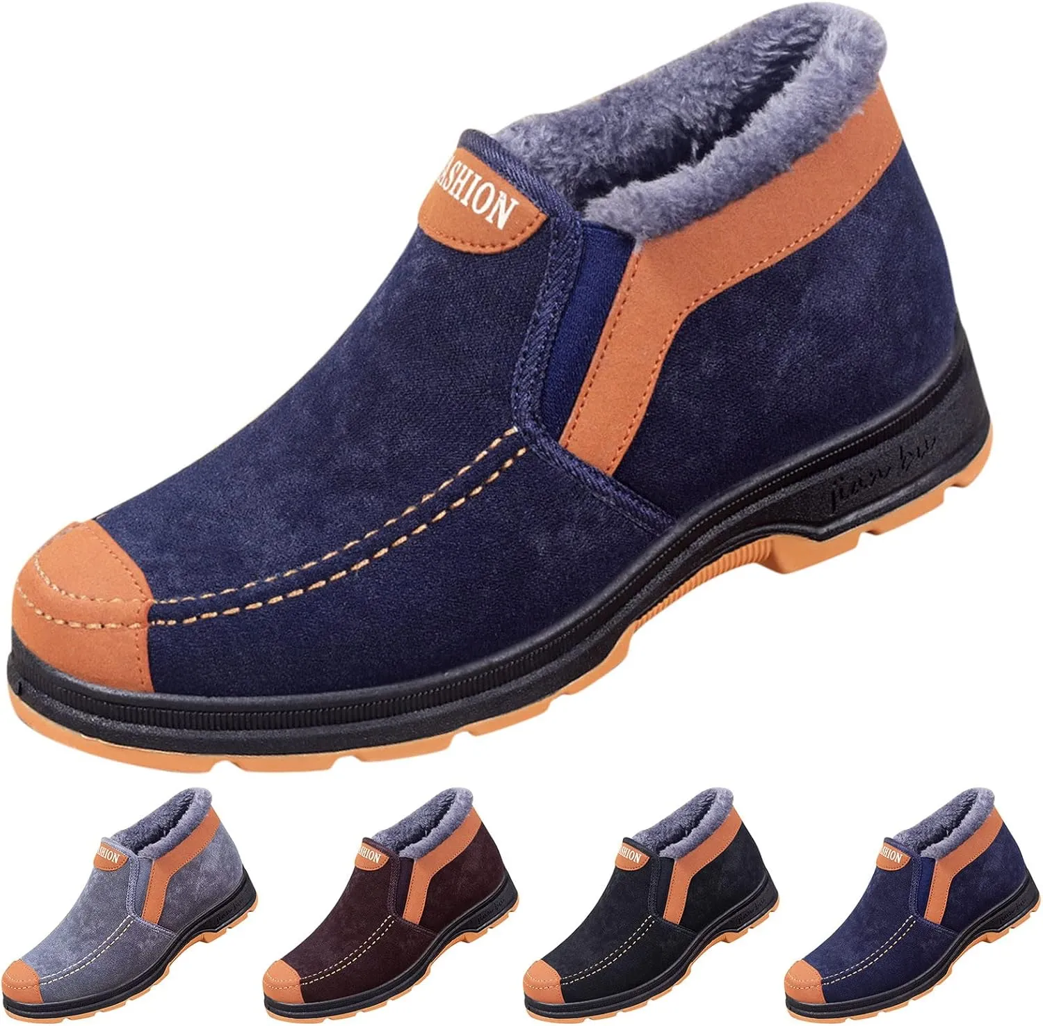 Womens Snow Boots Winter Warm Fu Lined Ankle Booties aterproof Insulated Slip On Shoes Short Boot Casual Shoes