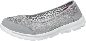 Womens Walking Sneakers Comfortable Loafers Casual Slip-On Walking Shoes Lightweight Dressy Flats Summer Shoes