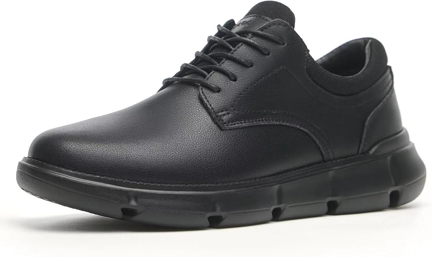 XPACS Men's Orthopedic Leather Dress Walking Shoes: Comfortable Arch Support Orthotic Plantar Fasciitis Business Casual Oxford, Flat Feet Formal Tennis Work Shoes for Foot and Heel Pain Relief