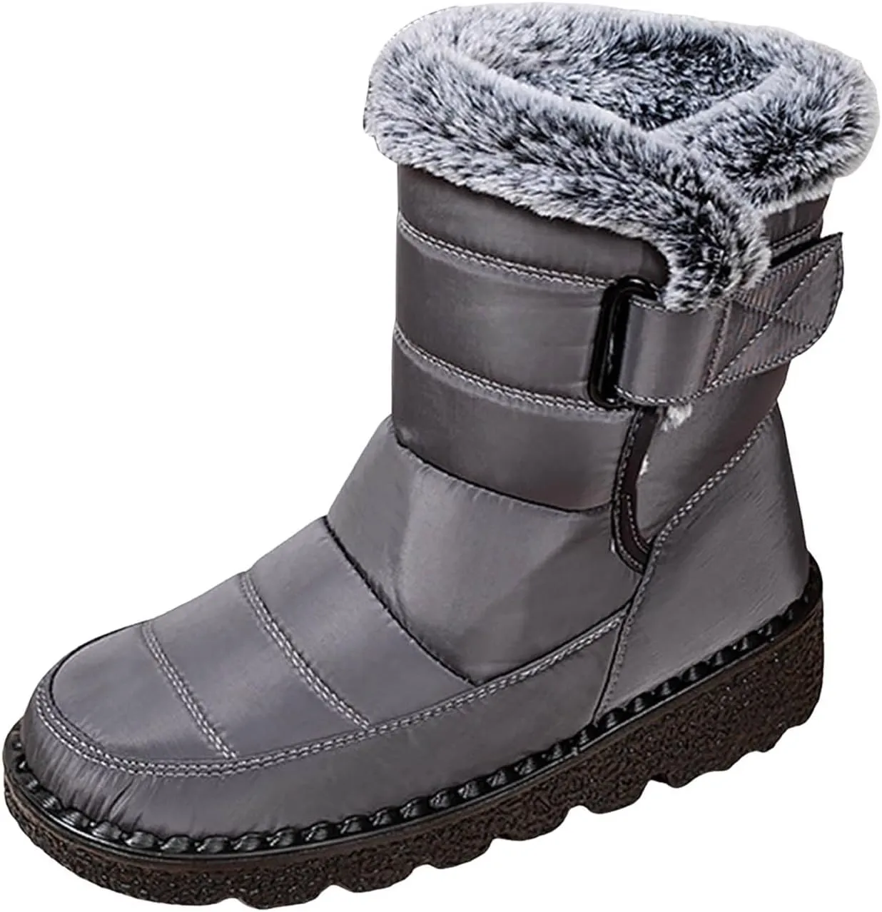 Yanzhenglip Winter Wide Toe Barefoot Hiking Shoes Boots, Non-Slip Waterproof Outdoor Running Boots Snow Boots