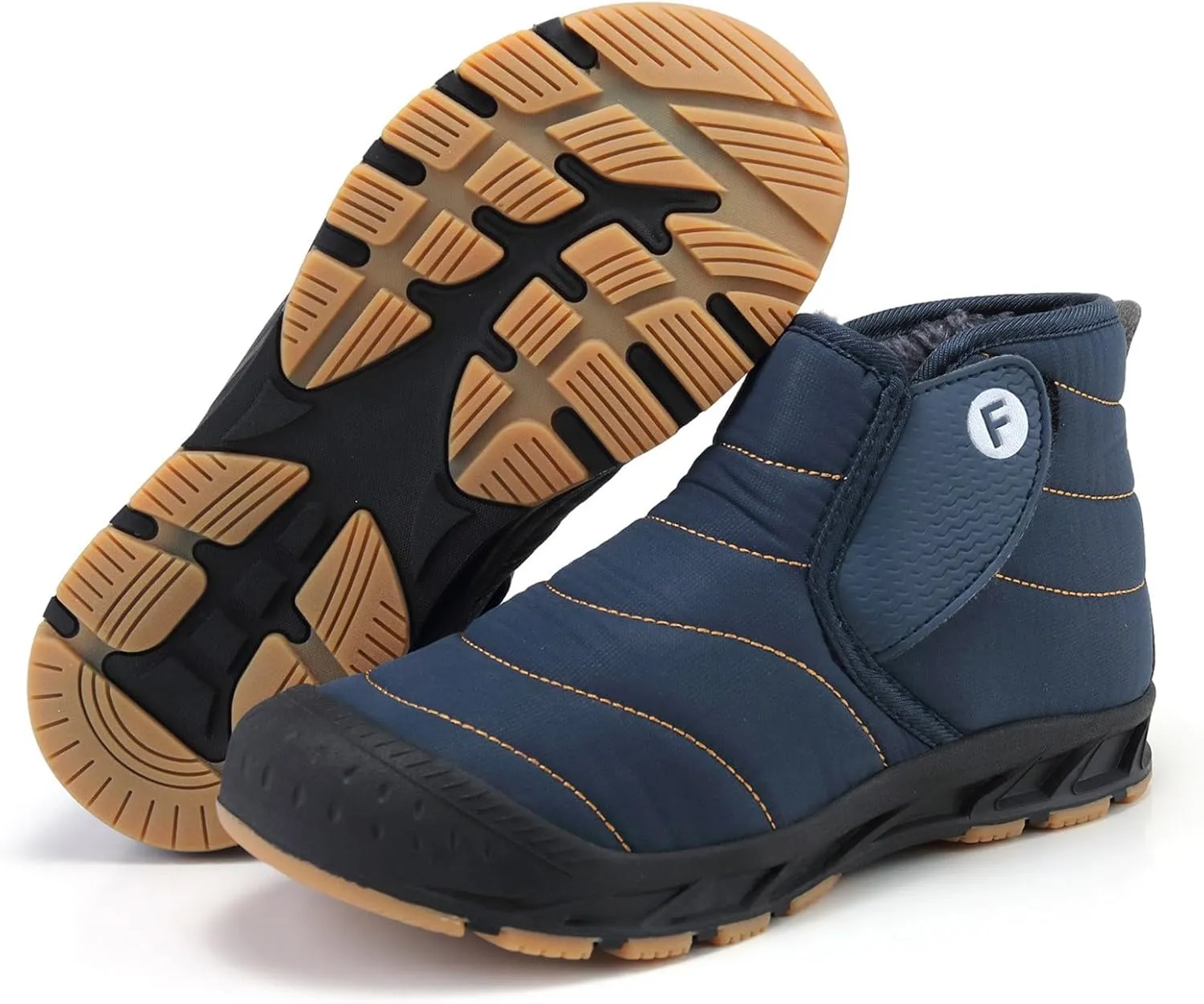 Yanzhenglip Winter Wide Toe Barefoot Hiking Shoes Boots, Non-Slip Waterproof Outdoor Running Boots Snow Boots
