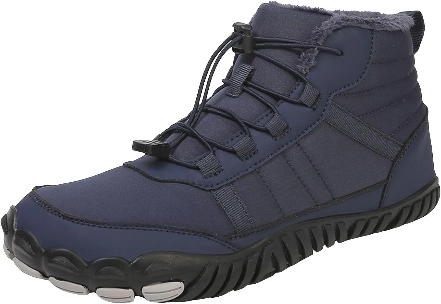 Yanzhenglip Winter Wide Toe Barefoot Hiking Shoes Boots, Non-Slip Waterproof Outdoor Running Boots Snow Boots