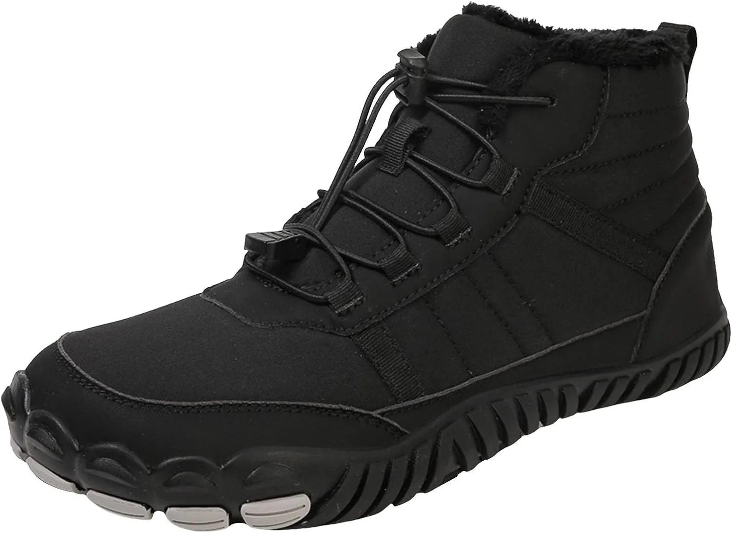 Yanzhenglip Winter Wide Toe Barefoot Hiking Shoes Boots, Non-Slip Waterproof Outdoor Running Boots Snow Boots