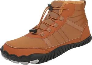 Yanzhenglip Winter Wide Toe Barefoot Hiking Shoes Boots, Non-Slip Waterproof Outdoor Running Boots Snow Boots