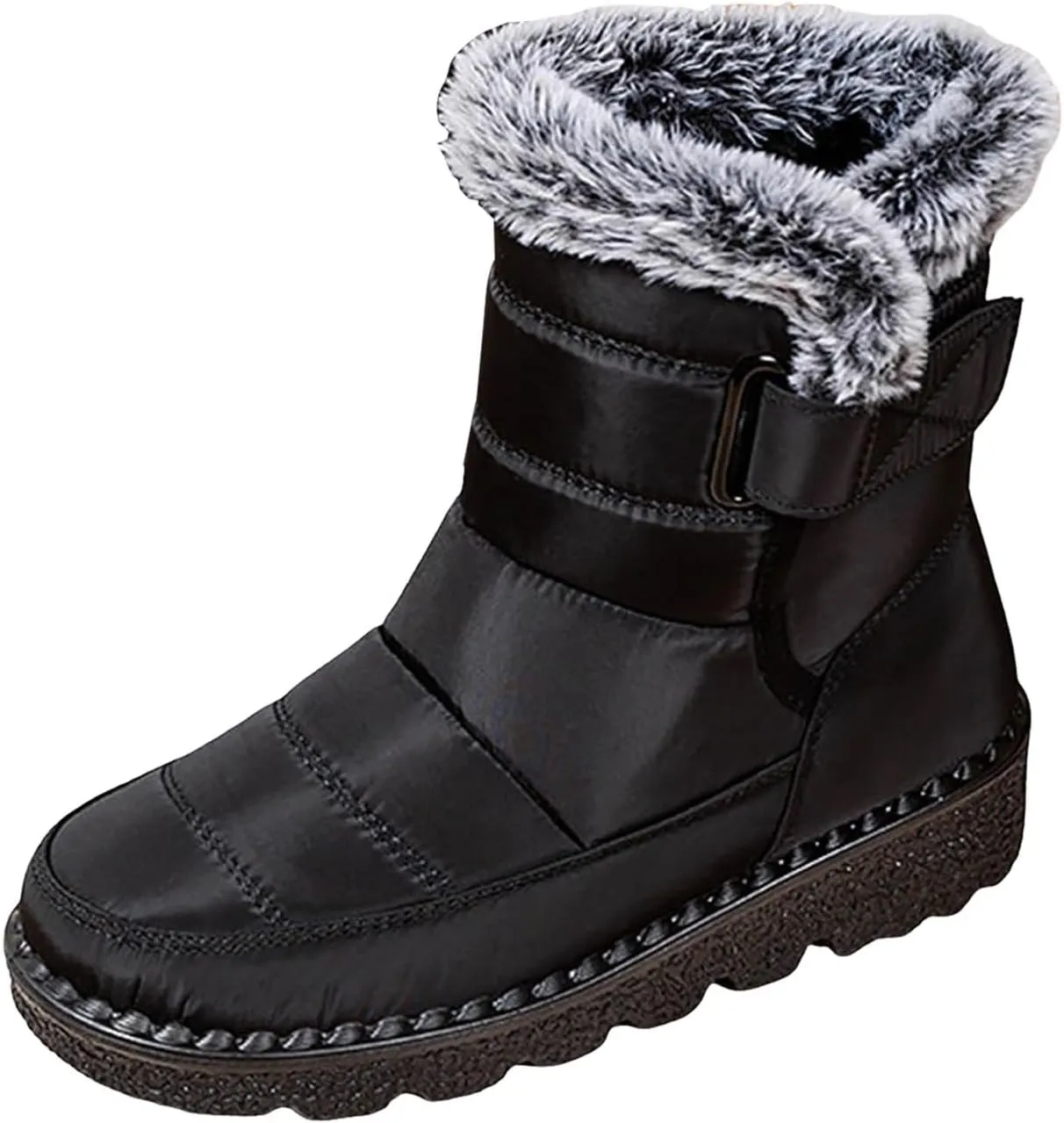 Yanzhenglip Winter Wide Toe Barefoot Hiking Shoes Boots, Non-Slip Waterproof Outdoor Running Boots Snow Boots