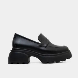Zuri Platform Loafers (Black)